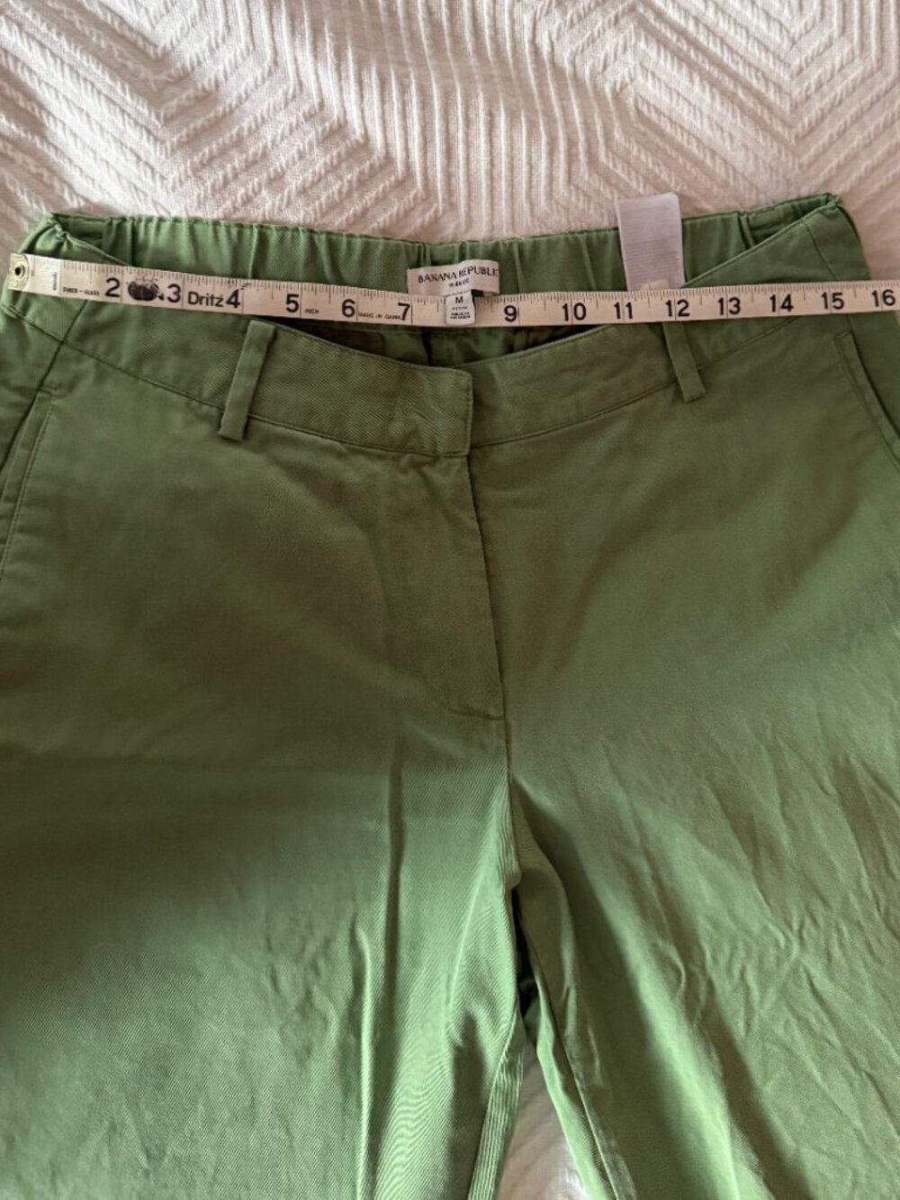 Banana Republic The Everyday Wide-Leg Pant, M Petite, Jungle Fern Green - Picture 6 of 8